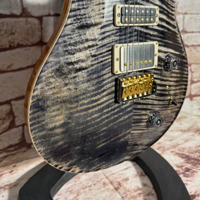 PRS Studio Wood Library Flame Charcoal Natural Mahagony Back image 3