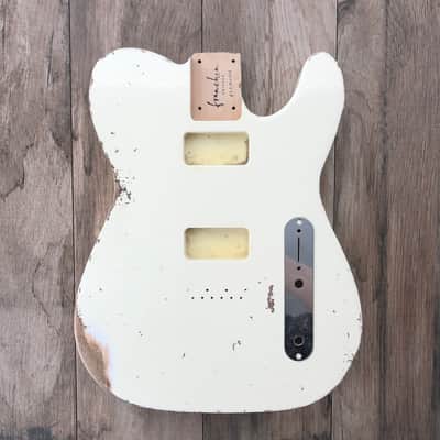 FRANCHIN Mars guitar body Relic Aged Vintage White 100% Nitro Lacquer Cracks TV Jones Pickups Alder T-Style Made in Italy - Stock piece #22920526 image 4