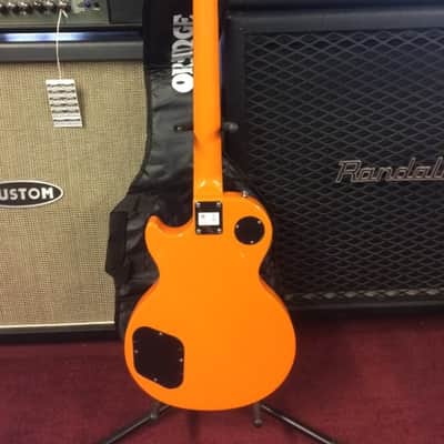 Orange Branded Single Cut Style Bright ORANGE Electric Guitar [ProfRev] image 4