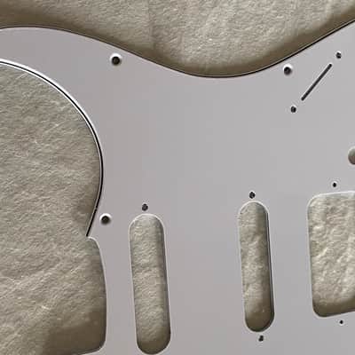 Custom Guitar Pickguard For Fender 11 Sctew Stratocaster HSS, 3 Ply White image 5
