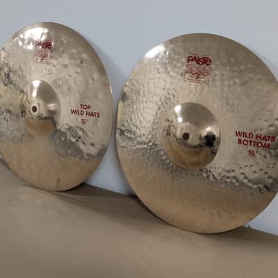 Paiste 15" 2002 Wild Hi-Hat Cymbals (Pair) 1980 - 2011 - Brilliant image 3