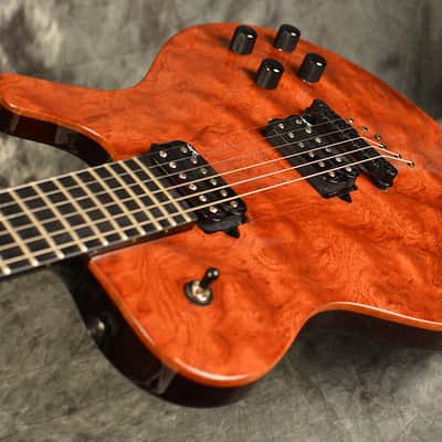 Parker PM-20 Single Cut Dual Humucker Neck Thru Quilted Bubinga Top w Deluxe Gigbag Included image 5
