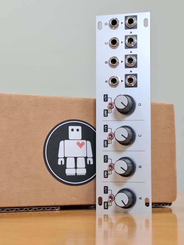 Intellijel Quadratt 1U Quad Attenuator Eurorack Synth Module 2016 - 2017 - White image 1