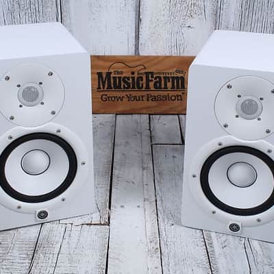 Yamaha HS7 Two Way Powered Studio Monitor PAIR OF TWO 95W Active Speakers White HS image 3