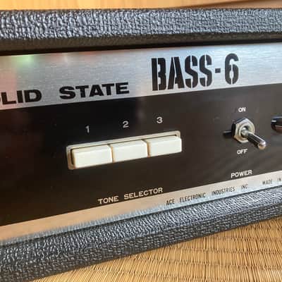 ベース Ace Tone BASS-6 Pre-Roland 70s Amp Head ACE TONE ACETONE 'BASS 6' BASS AMPLIFIER HEAD VINTAGE | Reverb Canada
