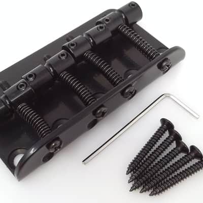 True Custom Shop® Black 4-String  Bass Bridge Upgrade for Fender Precision Bass & Jazz Bass image 1