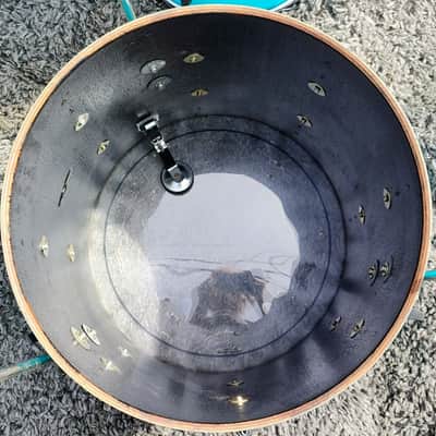 90's-00's Premier Teal/Silver Duco 6PC Drum Set image 19