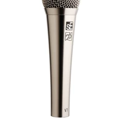SE Studio-grade Brushed Nickel Handheld Microphone Supercardioid in Brushed Nickel image 3