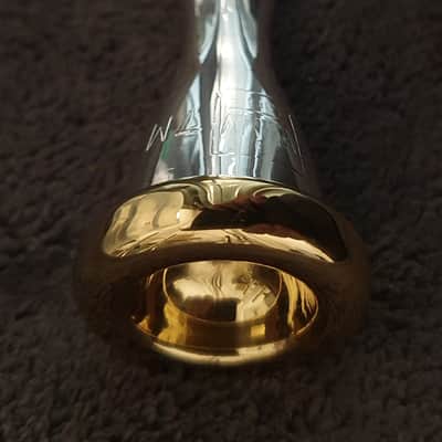 KING 7M trumpet mouthpiece, 24K gold plated, PRISTINE! image 2
