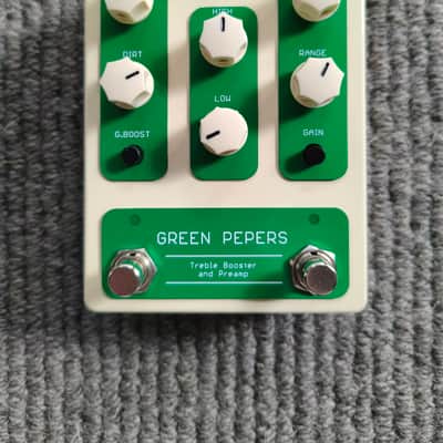 Pepers' Pedals Green Pepers preamp 2024 - Cream image 1