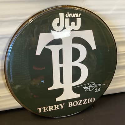 Terry Bozzio's DW - 20" Custom Logo Bass Drum Head, Autographed! image 5