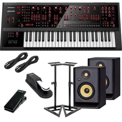Roland JD-XA Analog/Digital Synthesizer, (2) KRK RP5G4 Monitors, (2) Monitor Stands, Nektar NX-P, Sustain Pedal, (2) 1/4 Cables Bundle
