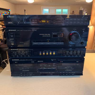 Pioneer Graphic Equalizer Stereo Double Deck Receiver Model RX-510 Tested Works! image 2