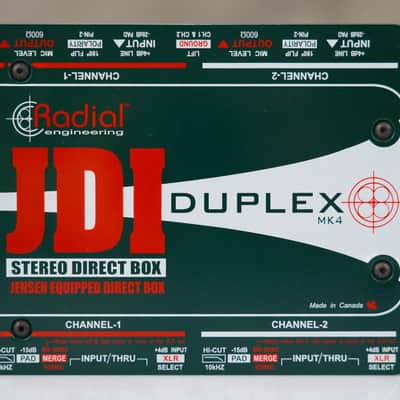 Radial JDI Duplex MK4 Stereo Passive Direct Box w/ Big Shot ABY #58777 image 4