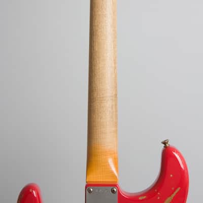 Fender  Custom Shop 61 Stratocaster Relic Solid Body Electric Guitar (2014), ser. #R78076, original brown tolex hard shell case. image 9