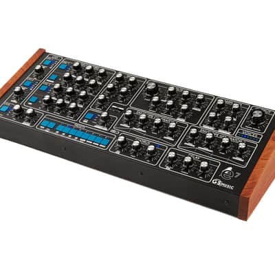 GS Music GS e7 Polyphonic Analog Synthesizer Desktop Module (Black + Blue) [DEMO] image 4