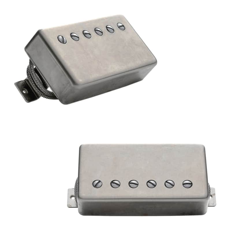 OX4 Low Wind PAF Humbucker Pickups (2) Aged Nickel Covers Bild 1