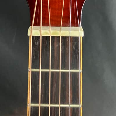 Tyler Mountain Square Neck Resonator Guitar Flamed Vintage Sunburst Finish image 11