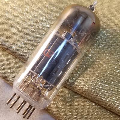 CBS 12BH7A tNOS AT1000 TESTED Balanced! PI Vacuum Tube black plate 12BH7 dual triode 1951-1959 image 7