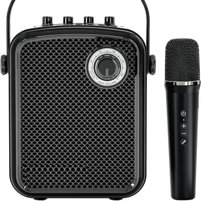 Portable Microphone and Speaker Set, 70W Wireless Voice Amplifier with 10H UHF Handheld Mic, Guitar Input, Metal Bluetooth PA System for Teachers and Presentations image 1