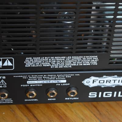 Fortin Sigil, 20-watt High gain tube amp head, Great condition, UK made image 10
