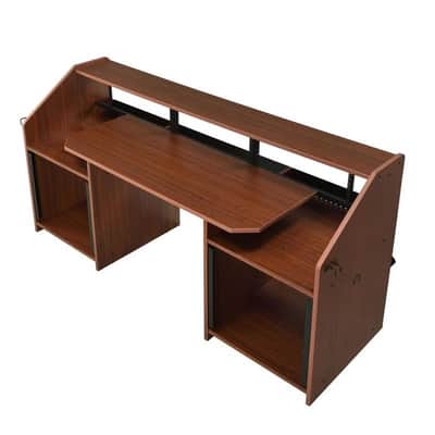 71" Studio Furniture Music Workstation Wooden Brown image 4