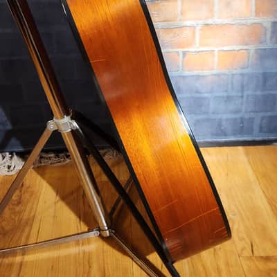 Amazing Hand Crafted Steel-String Acoustic Guitar Tobacco Burst 12 Fret Cutaway-Ebony Board-Spruce Top-Mahogany Back & Sides image 10