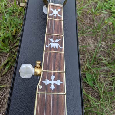 Aria SB-600 Deluxe 5 String Banjo High End Aria Gold Hardware Hard