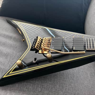 Jackson MJ Series Rhoads RR24MG 2023 Black with Yellow Pinstripes image 20