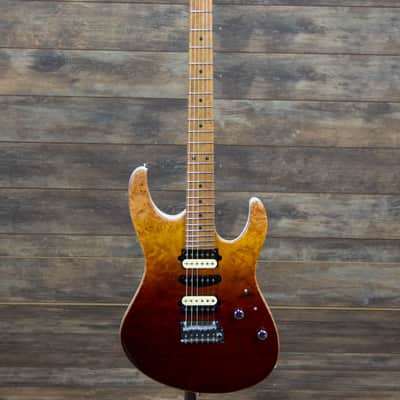 Suhr Modern Desert Gradient custom stunning finish 5A Roasted Birdseye Neck stainless frets image 2