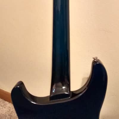 Jay Turser Double Cut Set Neck Dark Blue dual humbucker pickups image 19