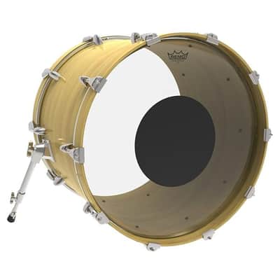 Remo Controlled Sound Top Black Dot Bass Drum Head 26"  CS-1326-10 - Clear image 3
