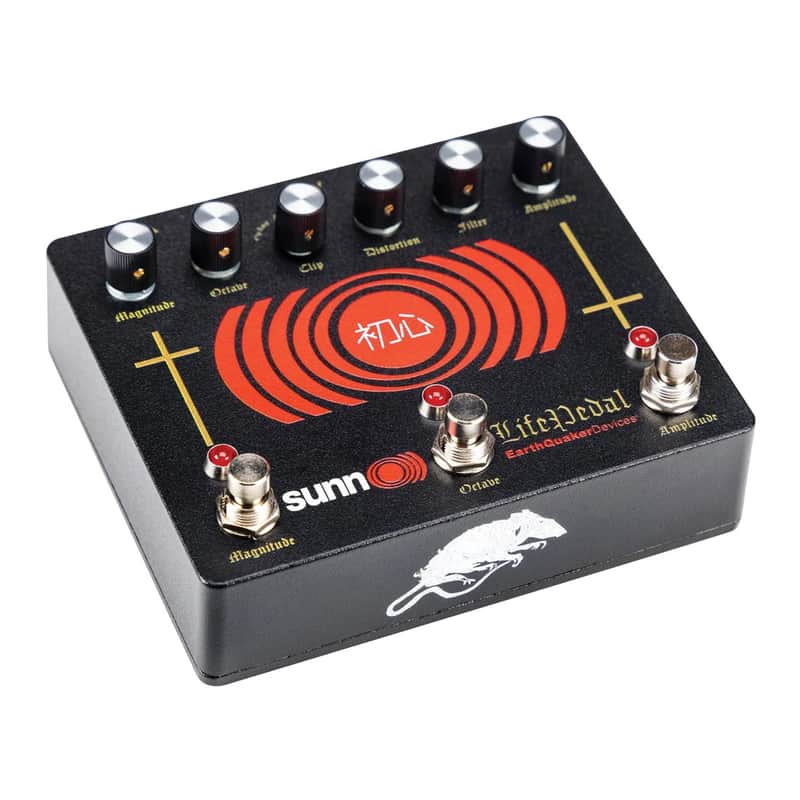 EarthQuaker Devices Sunn O))) Life Pedal Octave Distortion + Booster V3 - Black/Red image 1