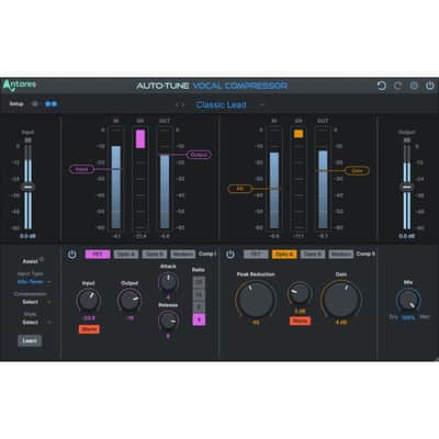 Antares Audio Technologies Auto-Tune Vocal Compressor Dual-Stage Digital Compression Powered by (Download) image 6