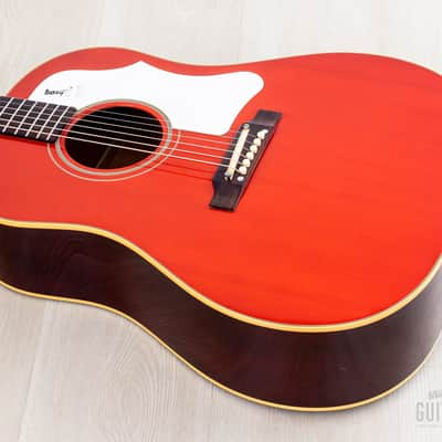 2009 Gibson J-45 ADJ Dreadnought Acoustic Guitar Transparent Orange w/ Case image 10