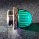 Last 1 - Vintage Fender Guitar Amp Amplifier Chrome with Green Blue fluted Dome light Lens Jewel Fender Twin Mesa Rectifier