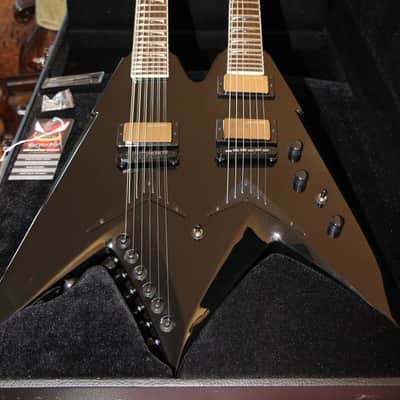 Dean VMNT - Dave Mustaine Doubleneck 6/12 Electric Guitar w OHSC - Black image 18