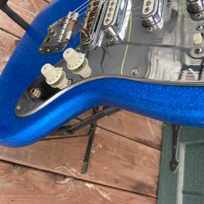 Fujigen Gakki  Blue sparkle Jazzmaster copy image 5
