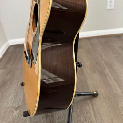 Yamaha  LJX6CA Natural wood jumbo electric acoustic guitar with Case image 4