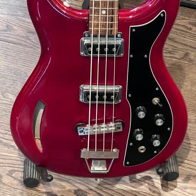 Kustom K-200 -  1968 - Translucent Cherry Bass guitar (Full restoration 100%) image 3
