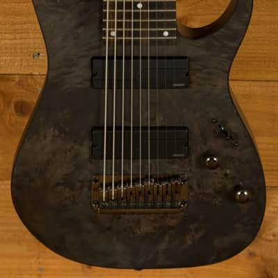 Ibanez RG9PB Axion Label 9-String - Macassar Ebony - Transparent Grey Flat image 9