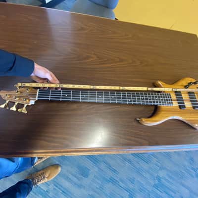 Padulla 5 String Thunder Bass Guitar 1990's Multi-wood image 6