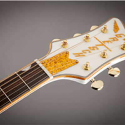 Gretsch G5022CWFE Rancher Falcon Solid Spruce Top Jumbo Cutaway Acoustic-Electric Guitar - White image 13