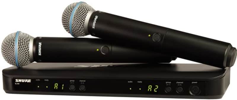 Shure BLX288/B58 Dual Beta 58 Handheld Wireless System Group H10 image 1