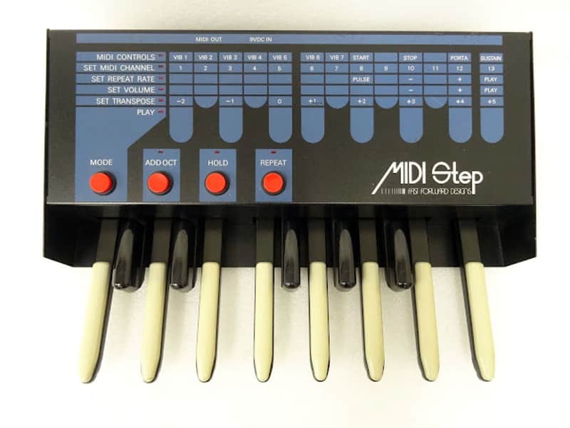 Fast Forward Designs Midistep bass pedals midi controller with Flight Case,  power supply Bluetooth midi dongle image 1