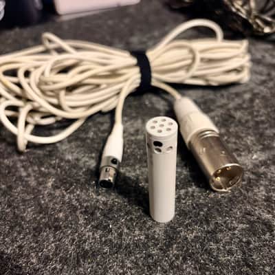 Set of 3 fully functional used M1255B Miniature Cardioid Condenser Microphones w 25ft RFI shielded mini XLR to XLR image 7