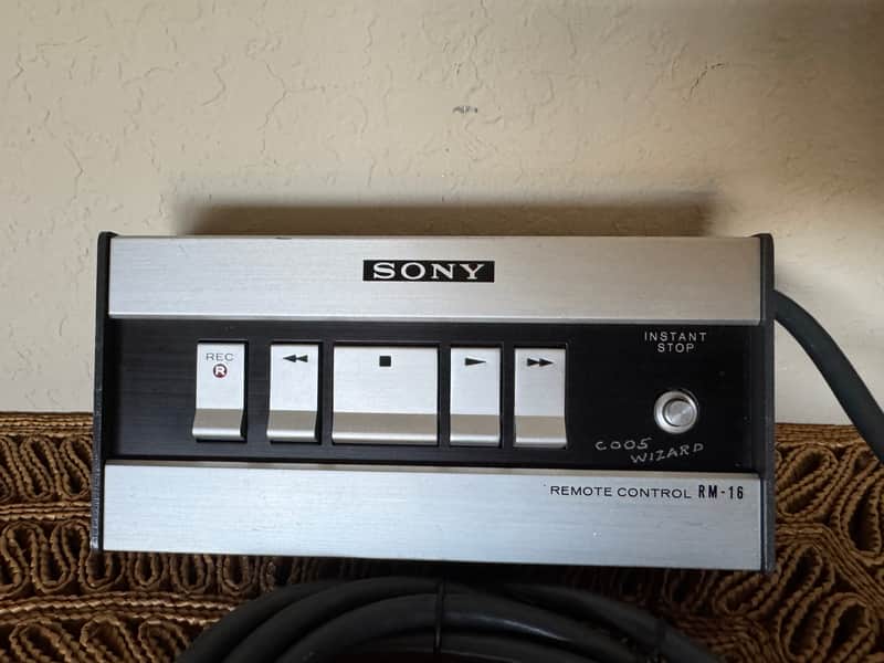 SONY-RM-16 REMOTE CONTROL FOR THE SONY TC-854-4 REEL TO REEL TAPE DECK - RARE! image 1