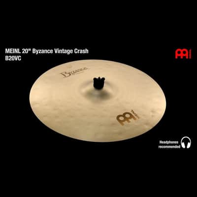 Meinl Byzance Vintage Crash Cymbal 20 image 2