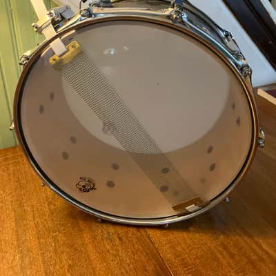 Pork Pie PP7X14LS-SNBC Little Squealer 7x14" Birch/Mahogany Snare Drum 2012 - 2021 - Black Satin Stain Lacquer image 2
