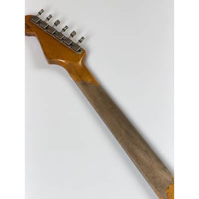 Fender CUSTOM SHOP STRATOCASTER 1965  - SUPER HEAVY RELIC SF Aged Sherwood Green Metallic over 3 Ton Sunburst image 19